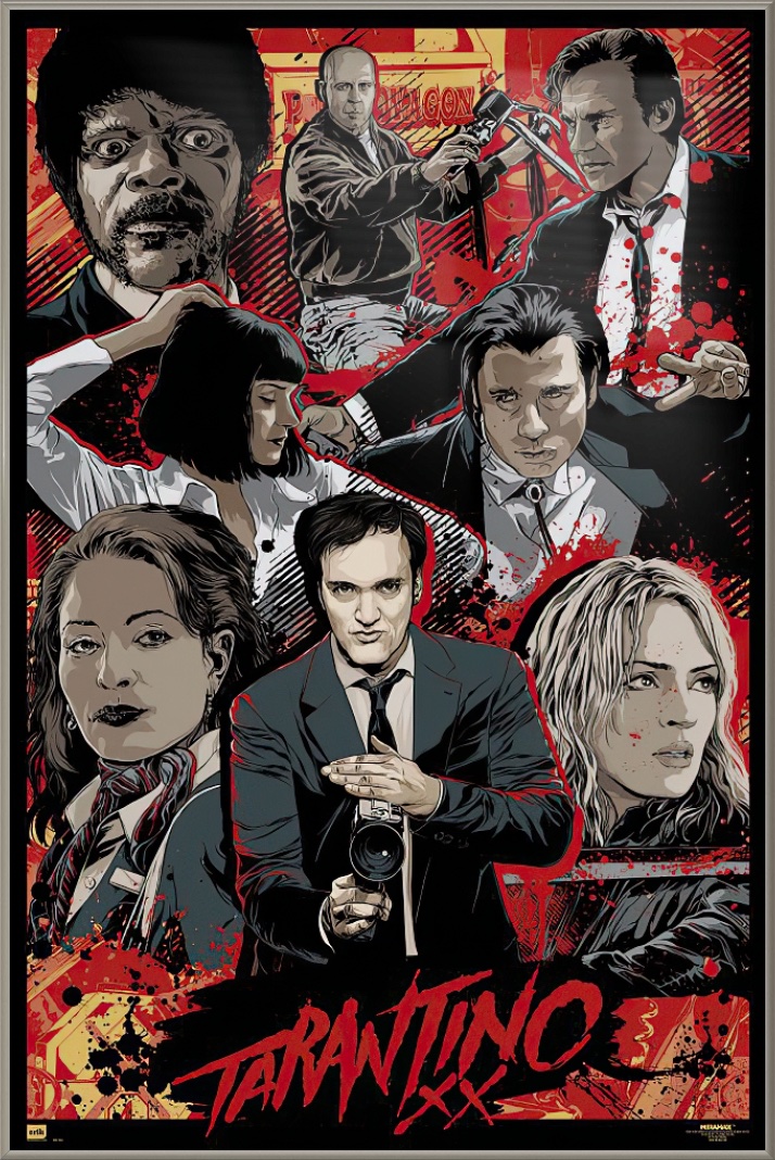 Quentin Tarantino is one of my favourite directors of all time and I love his style so much and the dialogs are fun as fuck to watch 
My favourite movies are,
-inglorious bastards
-Django
-kill bill (both)
-Pulp fiction 
-reservoir dogs