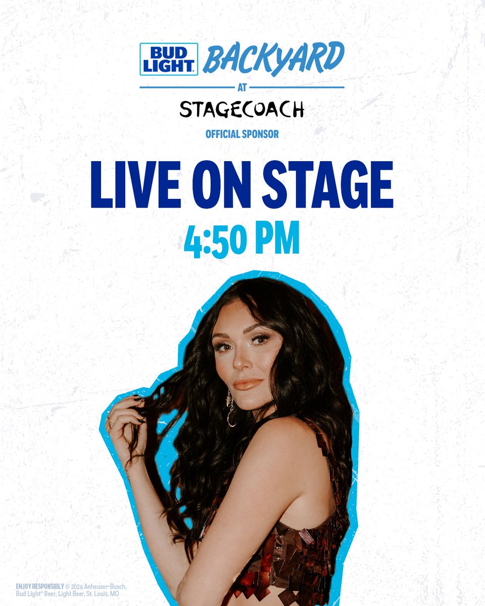 Today is the day! Can't wait to see you guys at @Stagecoach 💙 @budlight #BudLightBackyard