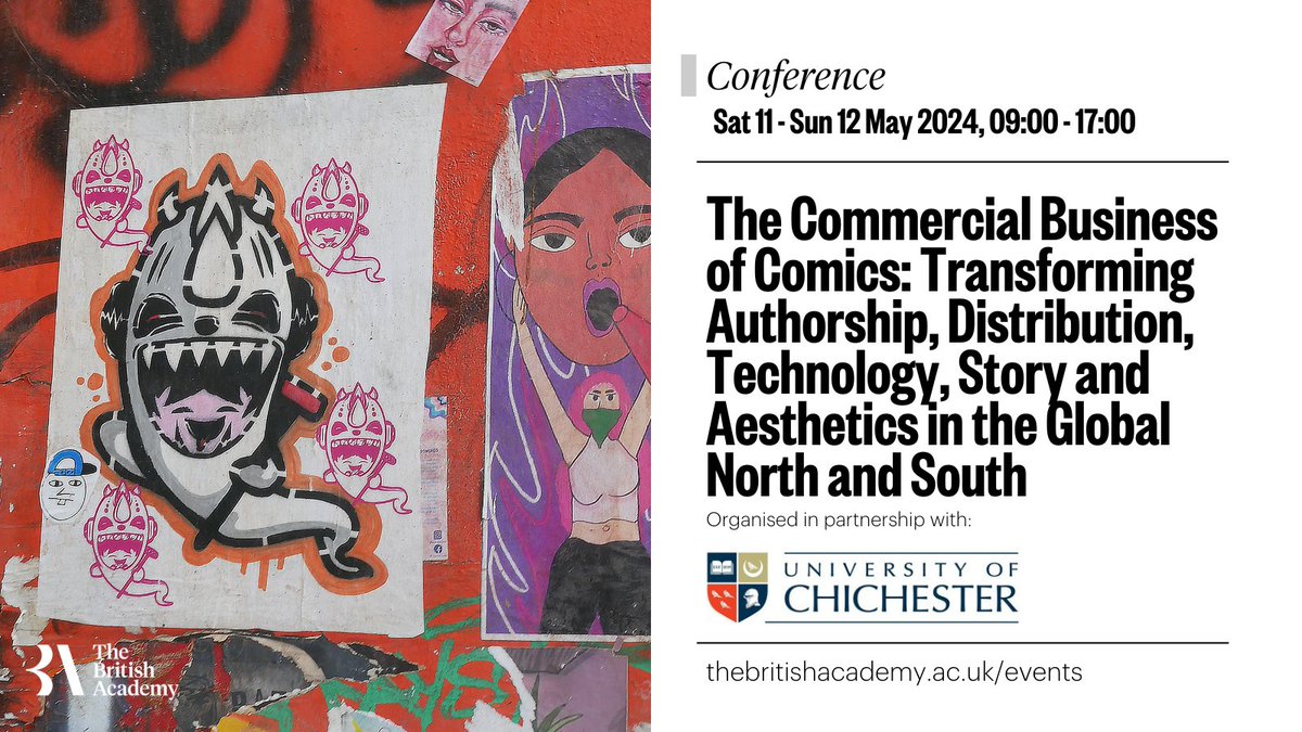 There’s 2 weeks left to register for ‘The Commercial Business of Comics’ conference that will answer questions about the global comics industries and authorship, distribution, and technical processes of comics. Book now: pulse.ly/ip3shxoiat