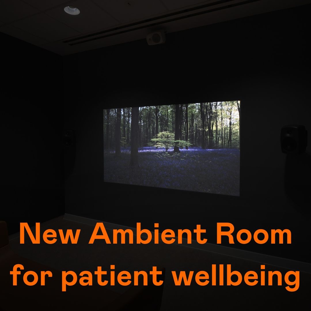 This April it's Stress Awareness Month, so we wanted to share the 'Woodland Study' one-hour looped film by artist Chrystel Lebas in the Ambient Room, that we have funded for cancer patients in the RUH.

#ExtraordinaryHealthcare #NHSCharity #RUHXCharity @foundationdyson