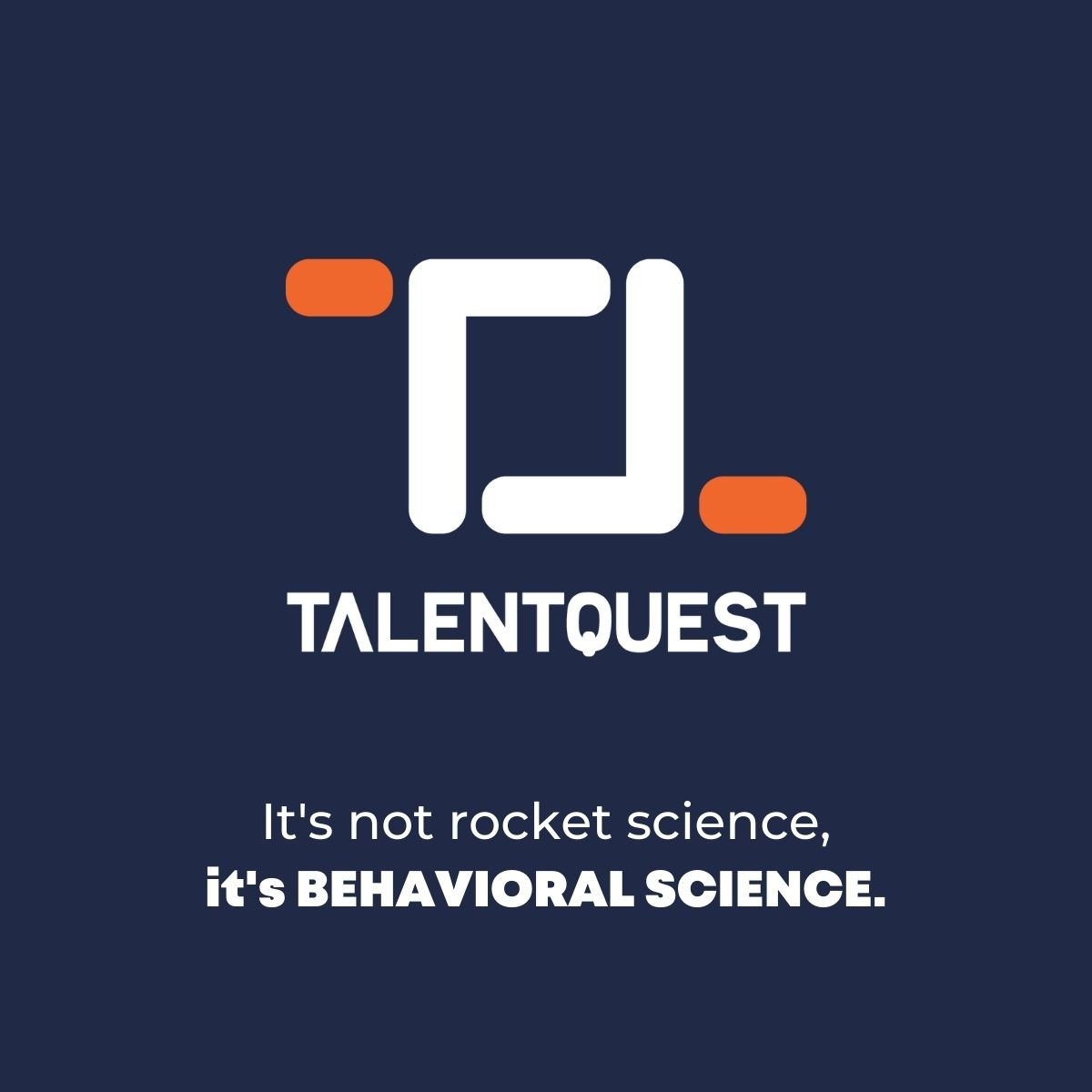 Leave guesswork behind, embrace Behavioral Science!

TalentQuest unlocks your true talent potential through data-driven insights powered by behavioral science. The #FutureofWork has arrived. 🚀✨

#talentmanagement #HRtech #talentdevelopment