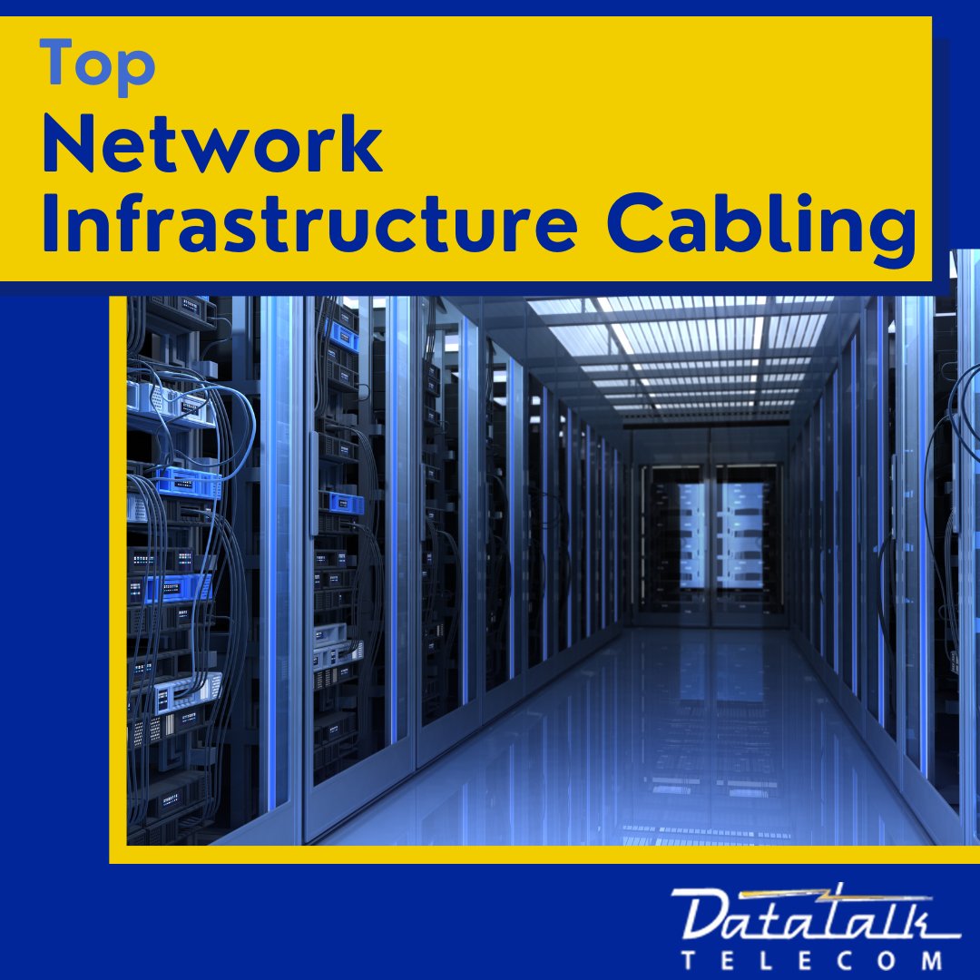 🌐🔌 Need top-notch network infrastructure cabling? DataTalk offers comprehensive solutions for voice, data, & video connectivity in Columbus, OH. Copper, Fiber, CAT5/6, & Wireless - we've got you covered. #NetworkInfrastructure #DataTalkCabling