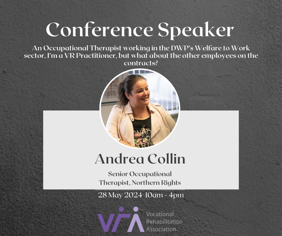 Have you got your conference tickets yet? You are not going to want to miss this session: Andrea Collin - Senior Occupational Therapist, Northern Rights eventbrite.co.uk/e/872388857557…