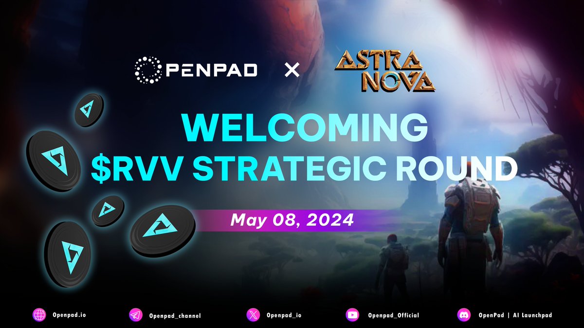 🔥 Strategic Sale Announcement: Astra Nova🔥 Gear up for the adventure in the GameFi universe! We're excited to offer our community an exclusive opportunity with the upcoming Strategic sale of Astra Nova on OpenPad. 💵 Strategic Sale Details: - Link: openpad.io/app/projects/a… -…