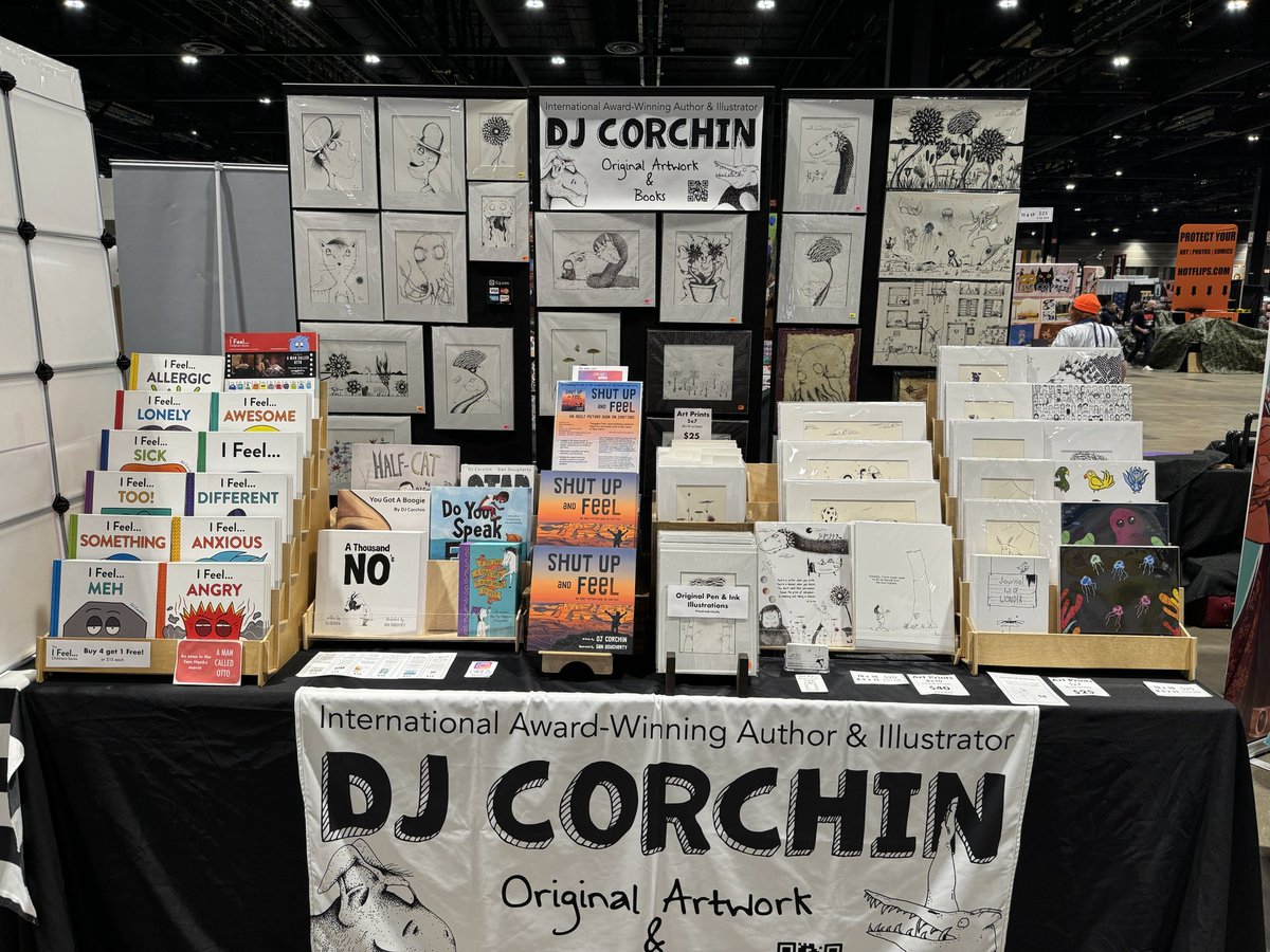 @c2e2 Day 1 - Let’s Go! Artist Alley V12. #comiccon #originalart #kidlit @SourcebooksKids @lizaroyceagency