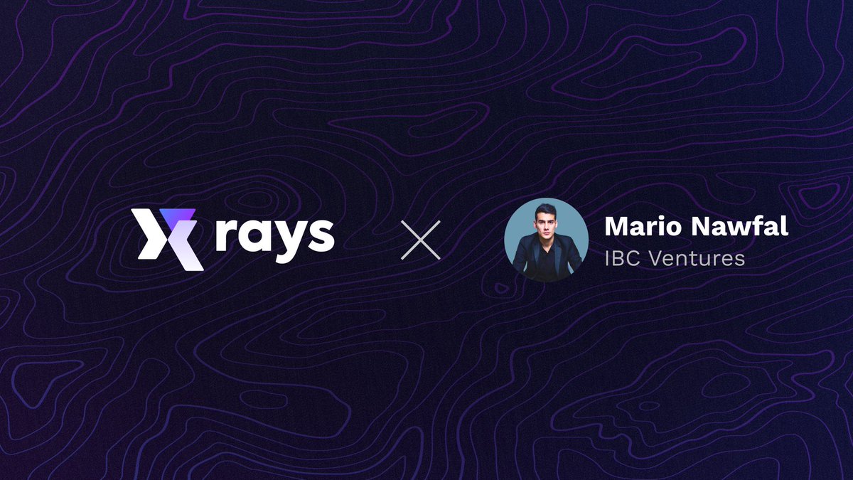 Welcome on RAYS board @MarioNawfal! 🙌 Nice to see you with us 🤞🏻 🔝 We are pleased to announce a partnership with IBC Ventures! This union opens up new horizons for us and allows us to louderly declare our ambitions and intentions. 📌 IBC Ventures fund invested in $RAX, also…