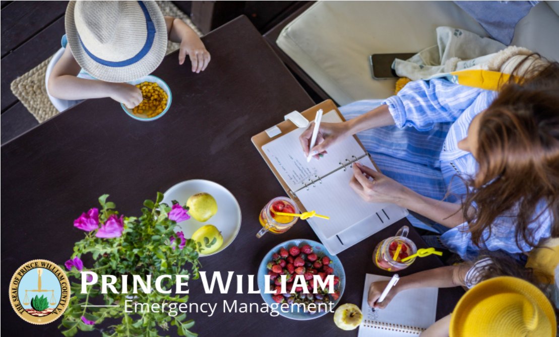 No plans this weekend? Work on your family's emergency preparedness plan and be ready when an emergency strikes! Learn more about how to create your plan at pwcva.gov/makeaplan. #MakeAPlan #PWCAlerts #PWCReady 📝