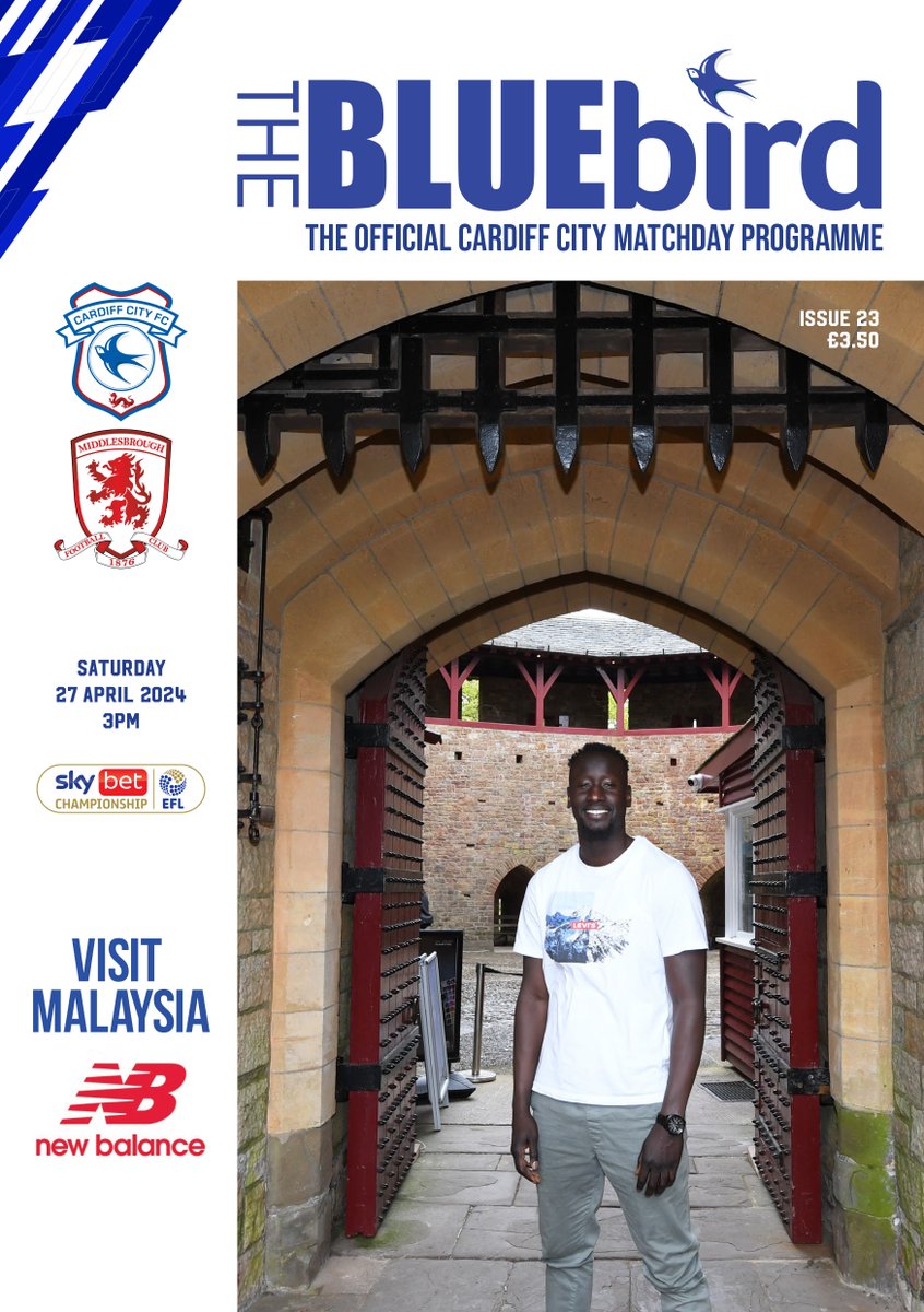 📆 For our final edition of the 2023/24 season, Famara Diédhiou visited Castell Coch! 🏰 Get your copy of #TheBluebird from CCS tomorrow! 📘 #CityAsOne