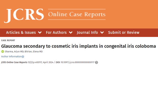 This #JCRO report introduces a case of angle closure and corneal decompensation requiring surgical intervention secondary to BrightOcular cosmetic iris implantation.

journals.lww.com/jcro/fulltext/…

#Ophthalmology #Ophthalmologist #EyeSurgery #EyeSurgeon #Glaucoma #GlaucomaSurgery