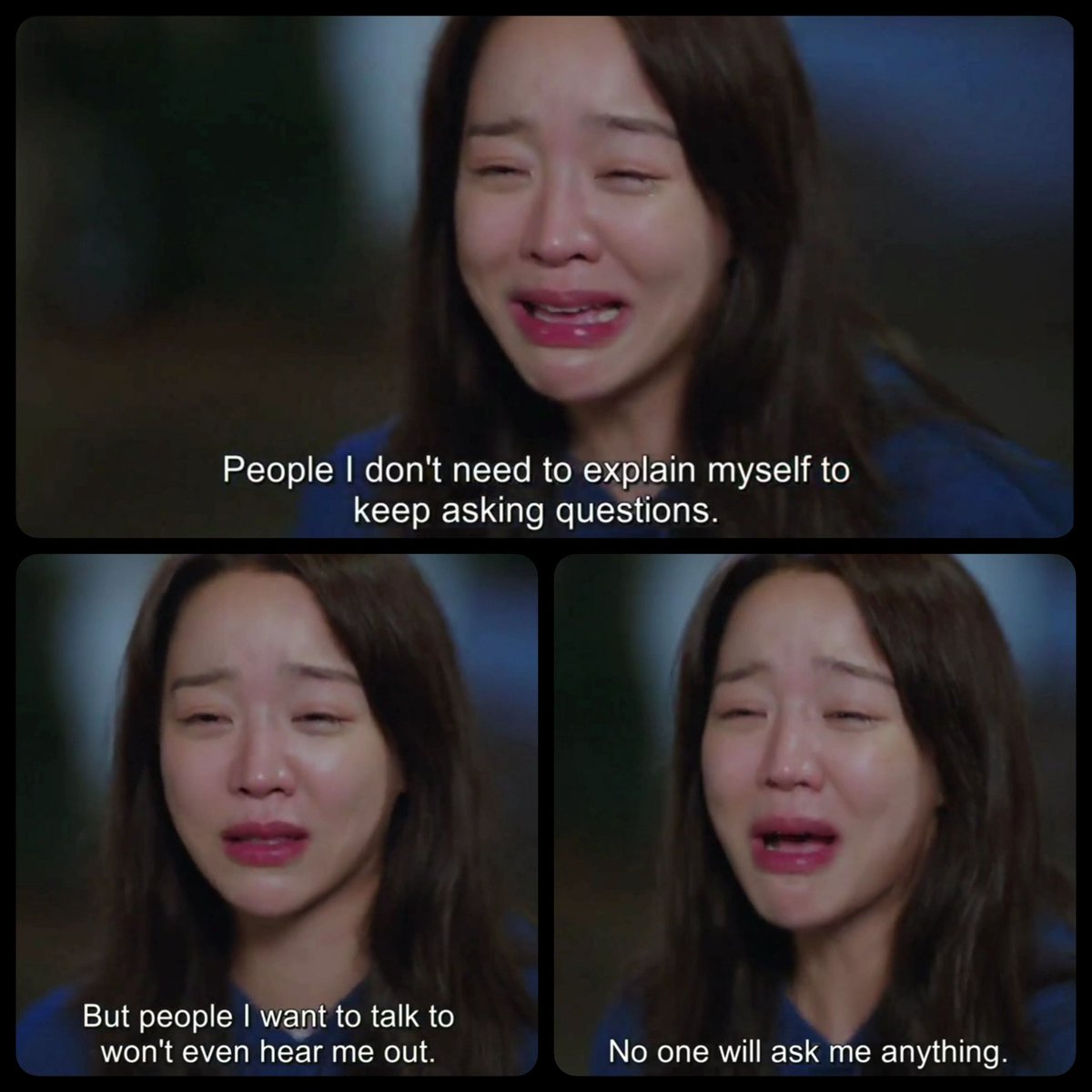 People I don't need to explain myself to keep asking questions. But people I want to talk to won't even hear me out. No one will ask me anything.

#kdrama #kdramaquotes #quotes #WelcometoSamdalri EP 3