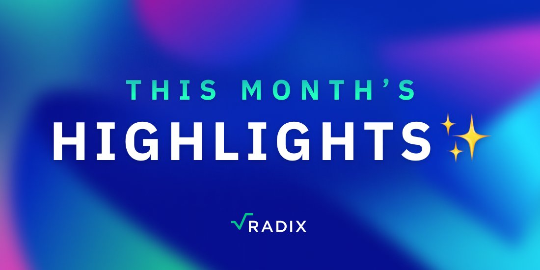 April was a busy month for the Radix Community! Post-Babylon Phase Two, Surging Wallet Downloads, Maya Integration, and More! Check out April's highlights 👇 radixdlt.com/blog/monthly-w…