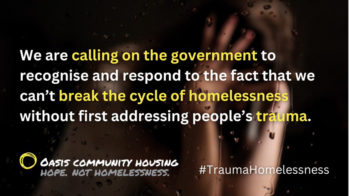 94% of people facing homelessness have experienced trauma. Research from @NorthumbriaUni suggests a link between #traumahomelessness. Help us call on the minster and shadow minister responsible for tackling homelessness to do more to tackle trauma. oasiscommunityhousing.org/trauma-homeles…