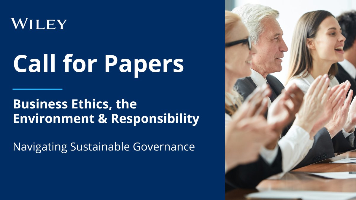 Call for papers in @BEER_Wiley's special issue: 'Navigating Sustainable Governance: The Nexus between Managerial Ability and Institutional Investors in Environmental, Social, and Governance Initiatives.' 🔗 Find out more: ow.ly/NO1w50RiqGq #CFP