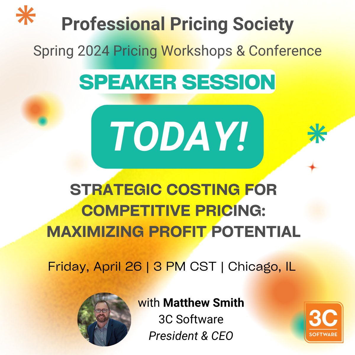 📣⏲️ TODAY in Chicago | 3PM CST

If you are at the PPS Conference, be sure to attend today's 'Strategic Costing for Competitive Pricing' session!

#costing #pricing #quoting #financeleadership #PPSCHI24