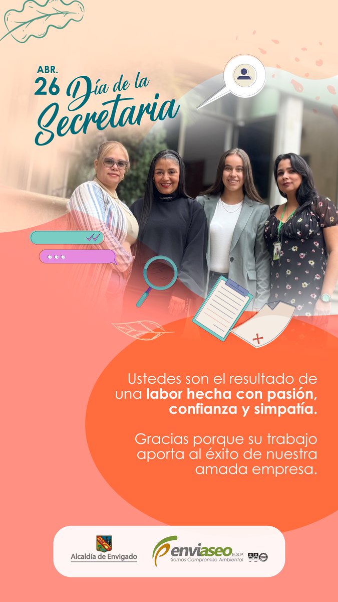 2️⃣6️⃣ de abril 

Día de la Secretaria 👩🏼‍💼