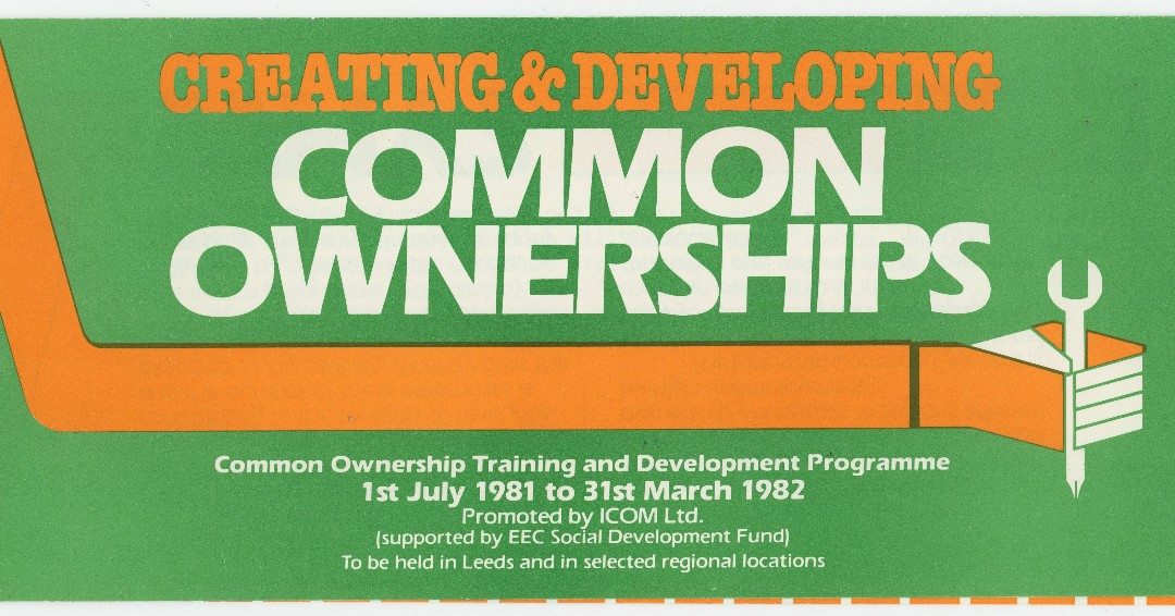 A leaflet from ICOM, the umbrella group for worker co-ops. Set up in 1971, it gave advice and training to worker co-ops in the UK. In 2001, ICOM merged with the Co-operative Union to become Co-operatives UK who continue to advise and support co-ops. #Archive30 #ArchiveAdvice