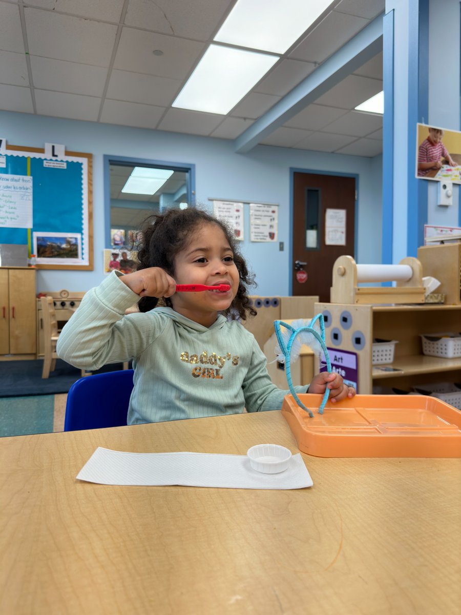 Healthy habits start early! 🦷 These little learners are discovering the importance of brushing their teeth and keeping those smiles bright. #HealthySmiles #EarlyEducation #CSC