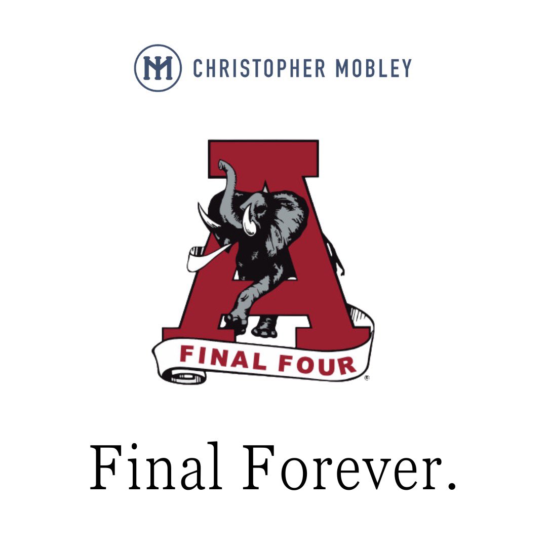 It’s not the beginning. It’s not the end. It’s forever. 

Available for pre order now 

christophermobley.shop/collections/ho…

#alabamabasketball #finalfour #christophermobley #petermillar #tidehoops #collegebasketball