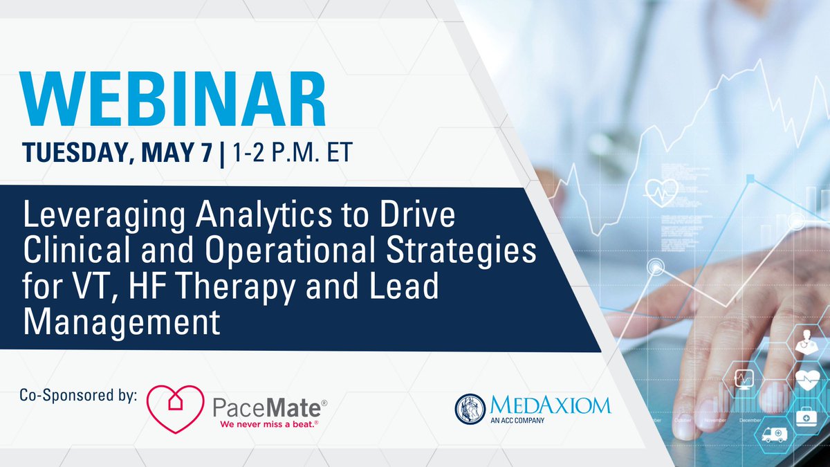 Data makes all the difference & the use of cardiac data is critical for optimizing patient care! Join our webinar on Tues, May 7 @ 1-2pm ET to discuss the power of leveraging analytics with real-time EHR integrations: 🔗 hubs.li/Q02tX7400 Co-Sponsored by @PaceMateLIVE