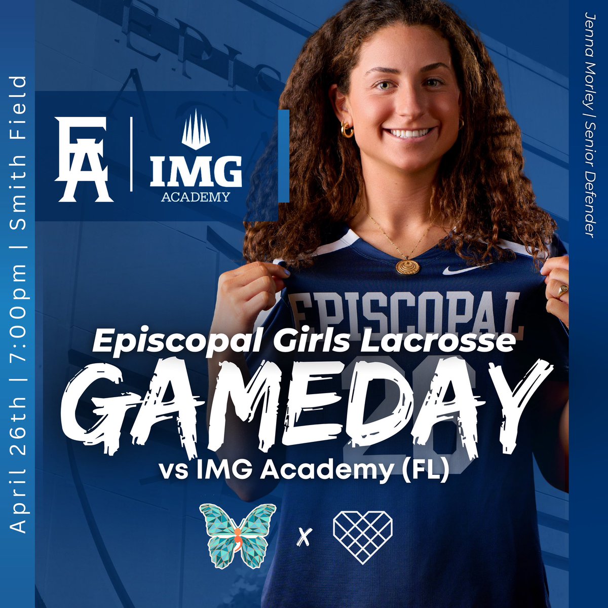 Favorite day of the week! 𝑮𝑨𝑴𝑬 𝑫𝑨𝒀 💙 Tonight’s schedule👇 GO EA! #family 
5:00pm JV vs IMG on Smith Field 
5:30pm FREE Youth Clinic (SOLD OUT) next to Smith
6:45pm Announcements, @morgansmessage &amp; @join1love 
7:00pm Varsity vs IMG 💪 on Smith Field