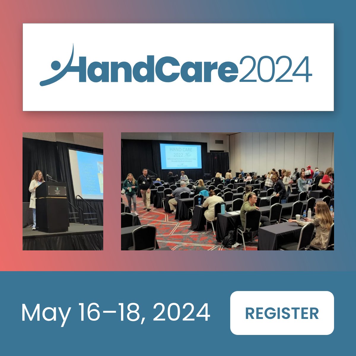 📅 Hand Care 2024 is less than three weeks away! Check out the programming and register today → hubs.li/Q02pXvvr0 #HandCare2024 #HandCareMeeting #HandCareConference #HandCareIndianapolis #HandTherapistConference