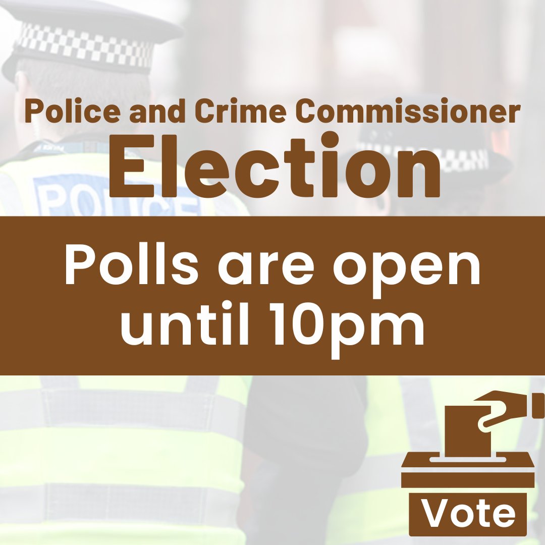POLLS ARE NOW OPEN in the Police and Crime Commissioner Election! Please go and vote before 10pm - just remember to bring your photo ID with you! For further information, visit southoxon.gov.uk/PCCElection2024
