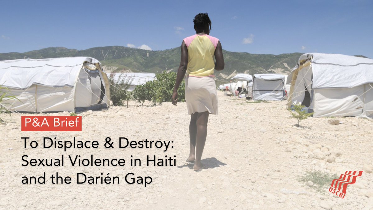This brief contains language about sexual violence. In recent months, the systematic use of sexual violence as a driver of displacement and an ongoing threat in migration has escalated in #Haiti & the Darién Gap. Read our latest brief from @v_walker93: bit.ly/3Warabg