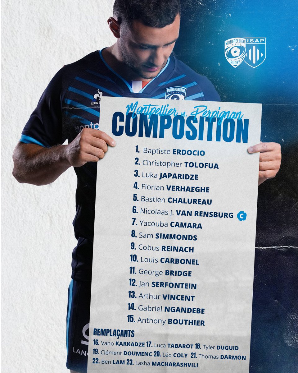 🔥 LA COMPO DES CISTES 🔥 🗃 @MHR_officiel ⎣📂 Saison 2⃣3⃣-2⃣4⃣ ⎣📂Compo ⎣ 🟥🟨 #J22 #TeamMHR 🔵⚪️ #MHRUSAP