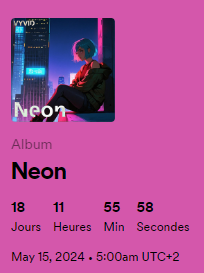 VyvIDream's tweet photo. Cant wait !!!🎶🩷🩷

#VyvID #Neon #FirstAlbum #Music #Electro #ElectroPop #Pop #SynthPop #Otacore https://t.co/20chR8GWKy