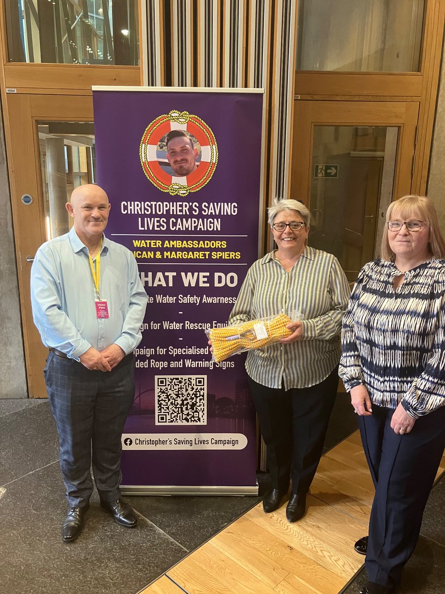 It was a pleasure to speak with water ambassadors from Christopher’s Saving Lives Campaign at the Scottish Parliament. They work to raise awareness about the dangers of outdoor waterways and the importance of water safety.