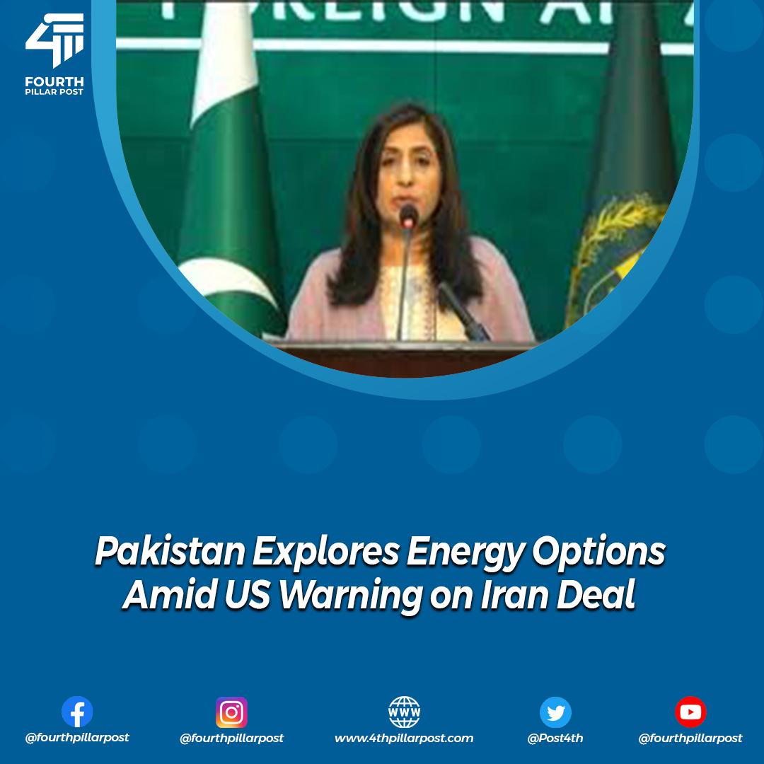 Pakistan navigates energy partnerships amid US caution on Iran deal.
 #EnergyDiplomacy #PakistanIranRelations
#USsanctions
Read more: 4thpillarpost.com