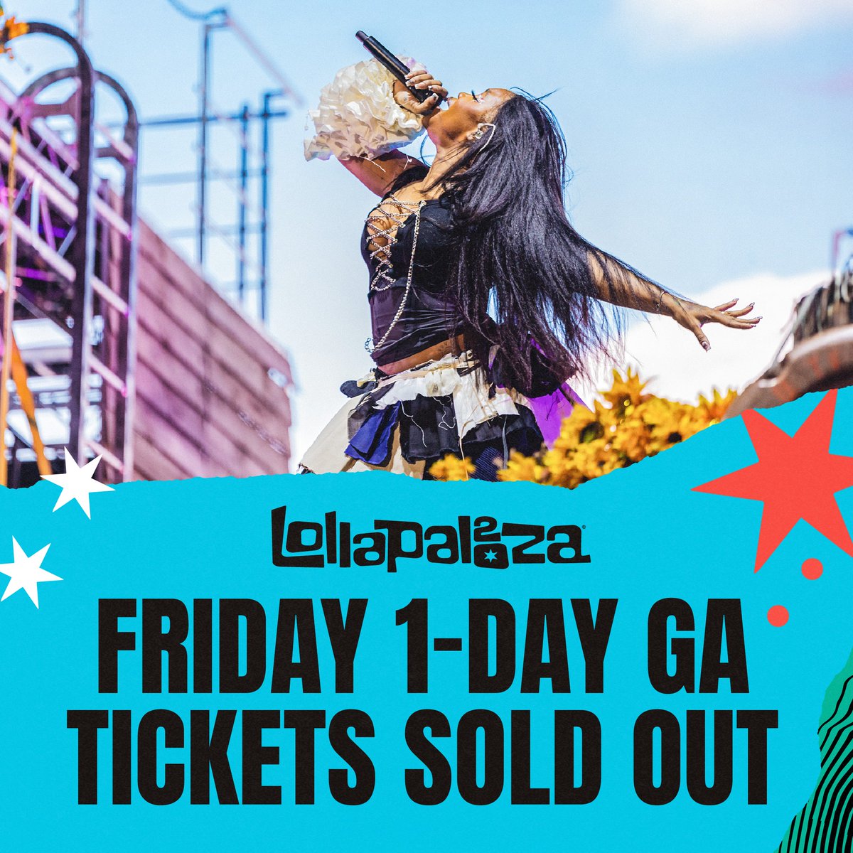 Join the waitlist now 😮‍💨 Thursday, Saturday, and Sunday GA remain... but won't last forever lollapalooza.com
