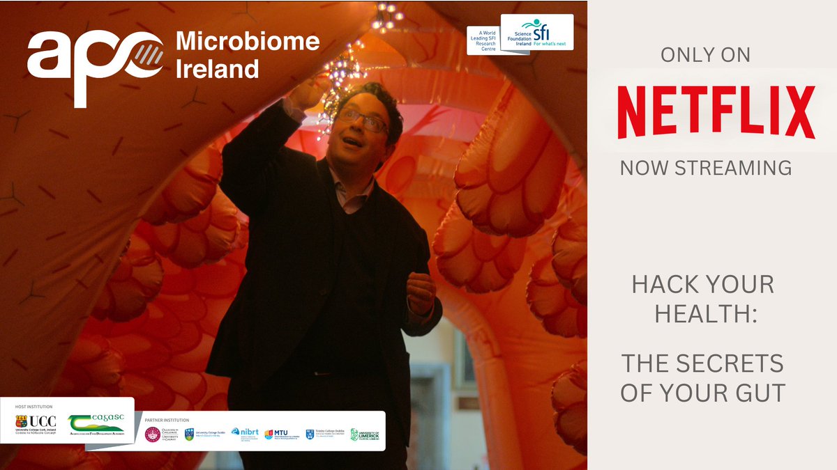 Something for the weekend! 📺 HACK YOUR HEALTH: The Secrets of Your Gut premieres today on Netflix. Learn more about your #microbiome from global leaders in research including APC's @jfcryan TRAILER: bit.ly/43Sx0zK WATCH NOW: bit.ly/3UActwP
