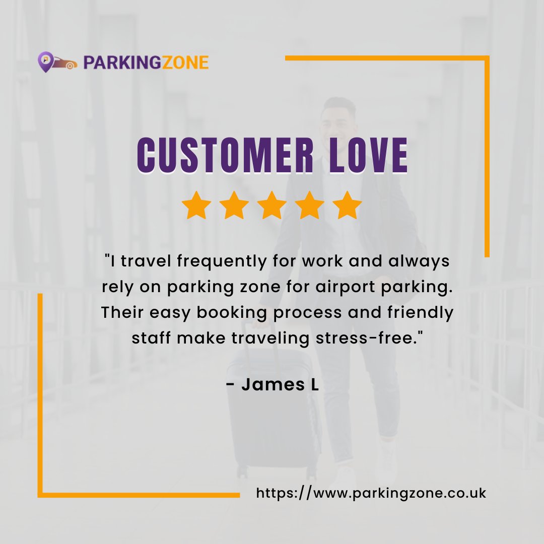 Love to hear our Client's Reviews

🌐 parkingzone.co.uk
💌 bookings@parkingzone.co.uk
☎ +442045114171

#ParkingZone #customerlove #airportparking #secureparking #affordableparking #SafeParking #SecurityFirst #stressfree #AdventureAwaits