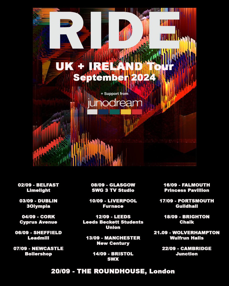 We're so excited to have @junodreamband join us on our UK/IRE tour this September. It's going to be huge🎸 🎫available via the link in bio!
