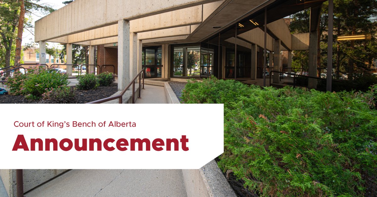 Court and Justice Services is pleased to announce further expansion of the CCM digital document delivery pilot to the judicial centres of Red Deer and Lethbridge effective April 29, 2024. Full announcement: albertacourts.ca/kb/resources/a… #ABKB #ABcourts