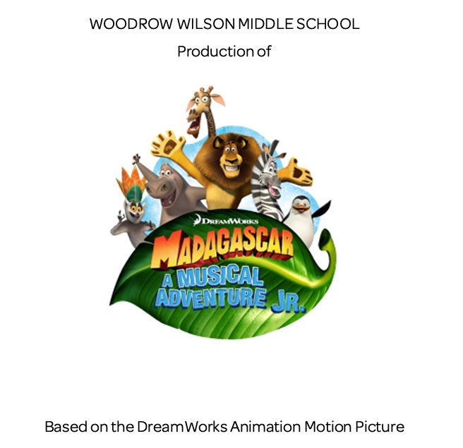 Over 20 students have been rehearsing and set painting to bring Madagascar, A Musical Adventure, Jr. to life!
May 17 at 7pm
May 18 at 11am