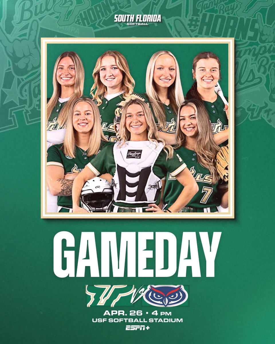 It's 𝓼𝓮𝓷𝓲𝓸𝓻 𝓭𝓪𝔂

🕓 4 p.m.
📍 USF Softball Stadium
📺 gobulls.co/3y4qcDa
📊 gobulls.co/4aRFQ3p
🎟️ gobulls.co/SBTickets
📻 gobulls.co/BullsUnlimited

#HornsUp🤘