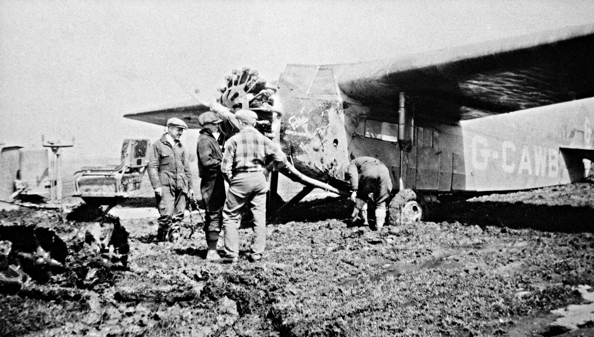 Ground crew attaching a tractor to a Fokker 'Super Universal' aircraft, in an effort to free it from mud at Leaside Aerodrome #OnThisDay in 1929. - C. Don Long photo.

Image credit: Ingenium Archives, Ken Molson Fonds, KM-05601

#leasideaerodrome #motoristastudio #hopkindesign