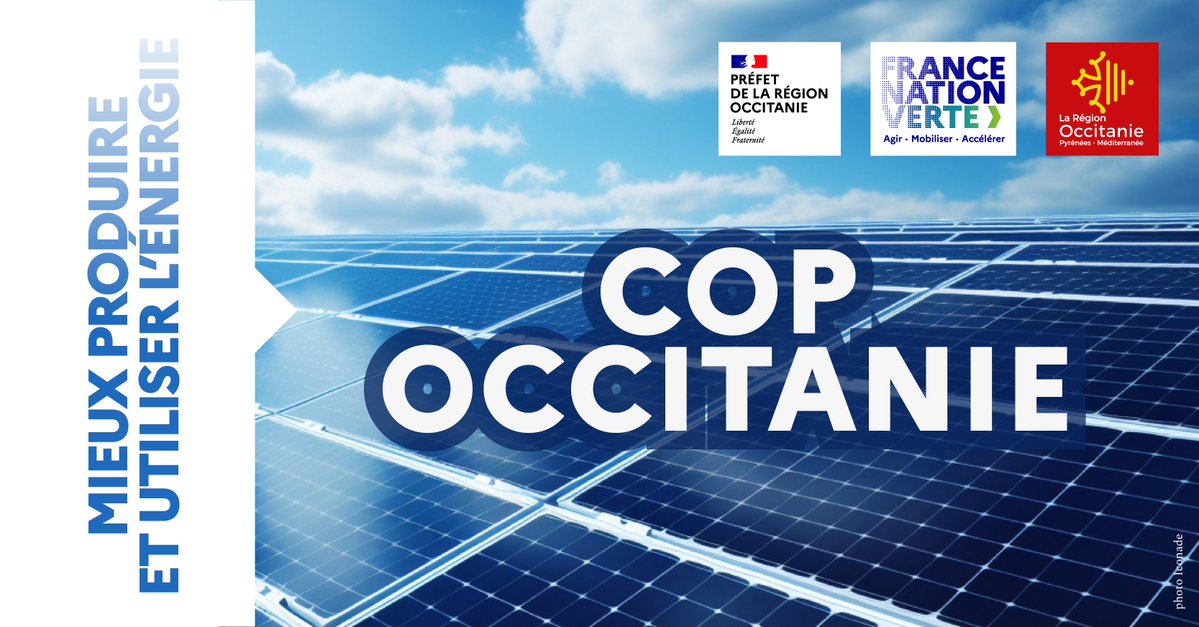 🟢#COP #Occitanie | Une COP régionale en Occitanie 🔌 Mieux produire son énergie est un des axes de la transition écologique. 📍 En #Occitanie, l’État et la Région mettent tout en œuvre pour tendre vers un déploiement des énergies plus durables. ☀️Par exemple, en 2022,…
