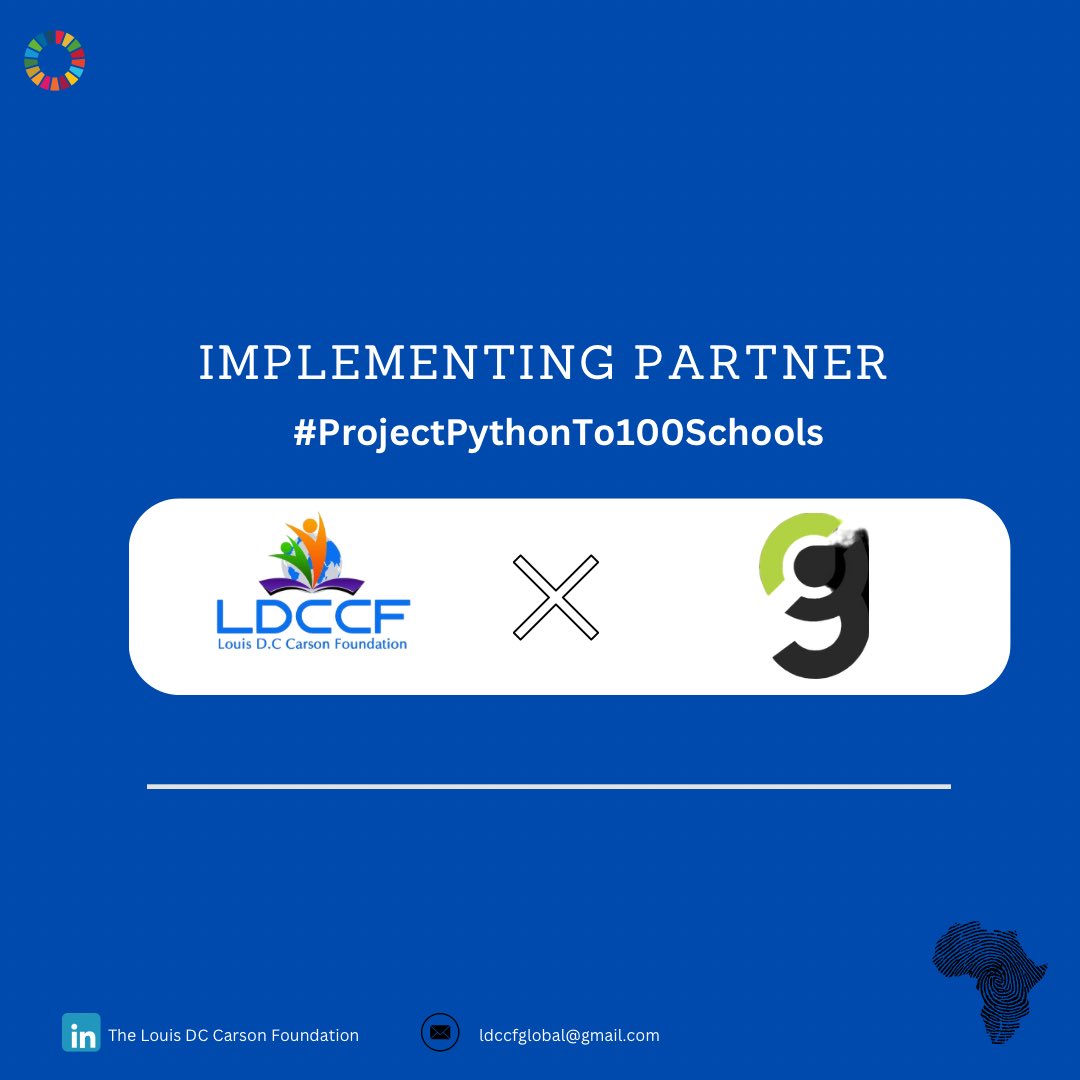 We’re pleased to officially announce our partnership with Gugu robotics [@gugurobotics] in implementing phase 1 of  #ProjectPythonTo100Schools.

Awarded by Nigeria innovation submit as the most innovative startup in Nigeria, pioneering robotics and smart home technologies.