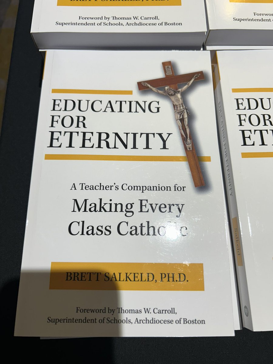 SPICE 2024 is off to a lovely start.  <a href="/BrettSalkeld/">Sask-a-Theologian</a> has presented the true meaning of a Catholic education is about formation not information.  We are called to teach our students to not just live a productive life, but a virtuous one!! #IbelieveinCatholicEd