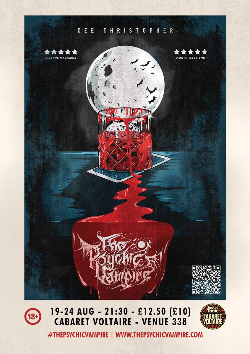 Tickets now available :: tickets.edfringe.com/whats-on/dee-c… #quickflyer #edfringe2024 #vampire #magic