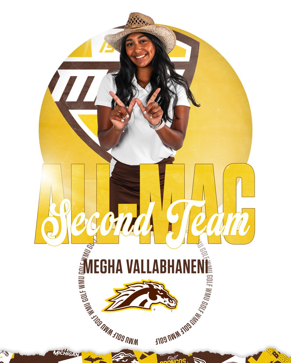 Congratulations to Megha Vallabhaneni on being named Second Team All-MAC! She's the first All-MAC selection for the Broncos since Julia Champion in 2018!