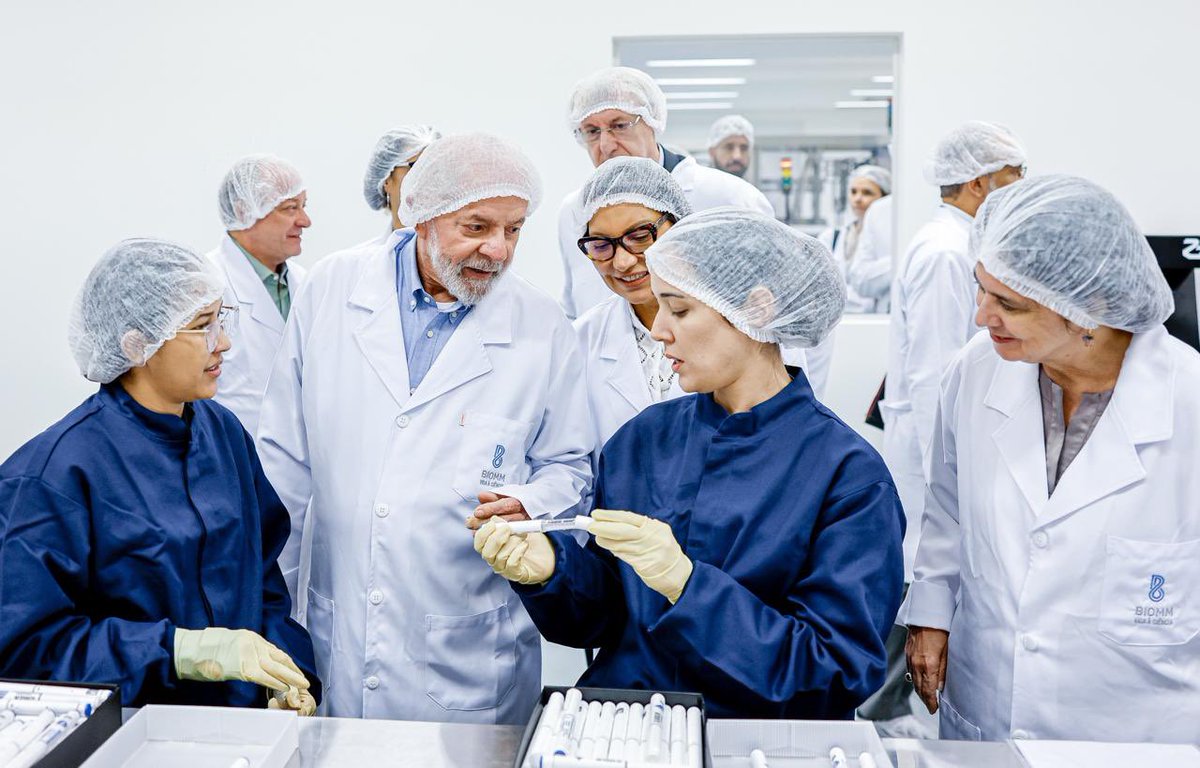 É uma das fábricas de biotecnologia mais modernas do mundo!

📸Ricardo Stuckert