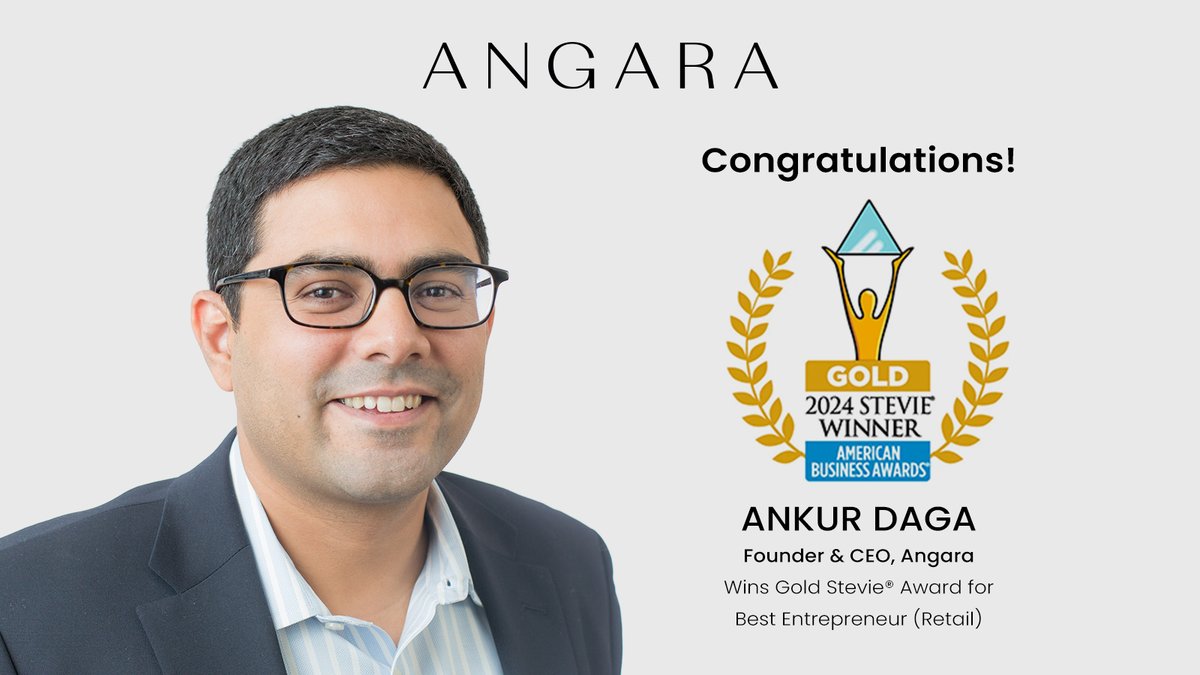 We’re thrilled to announce that our Founder & CEO, Ankur Daga, has won a Gold @TheStevieAward for Best Entrepreneur (Retail) in the 22nd Annual American Business Awards®! Congratulations, Ankur, on this well-deserved recognition!

#TheStevieAwards #StevieWinner2024