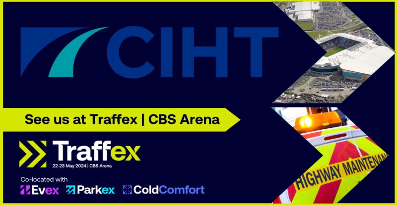 Hear from CIHT Climate change associate Andrew Crudgington at @Traffex , on 22-23 May at the CBS Arena in Coventry. We'll be at stand TA20, book NOW: shorturl.at/gmCMW