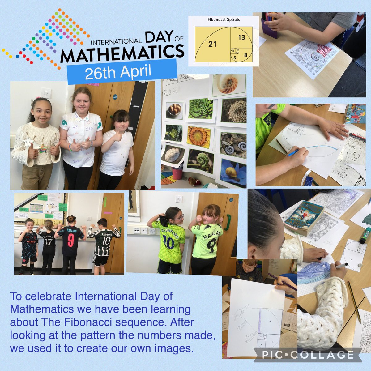 Year 4 have had great fun celebrating everything maths today!
We dressed up, looked at maths in the environment and learnt about the Fibonacci sequence. #MoorsidePA #MoorsidePAMaths
