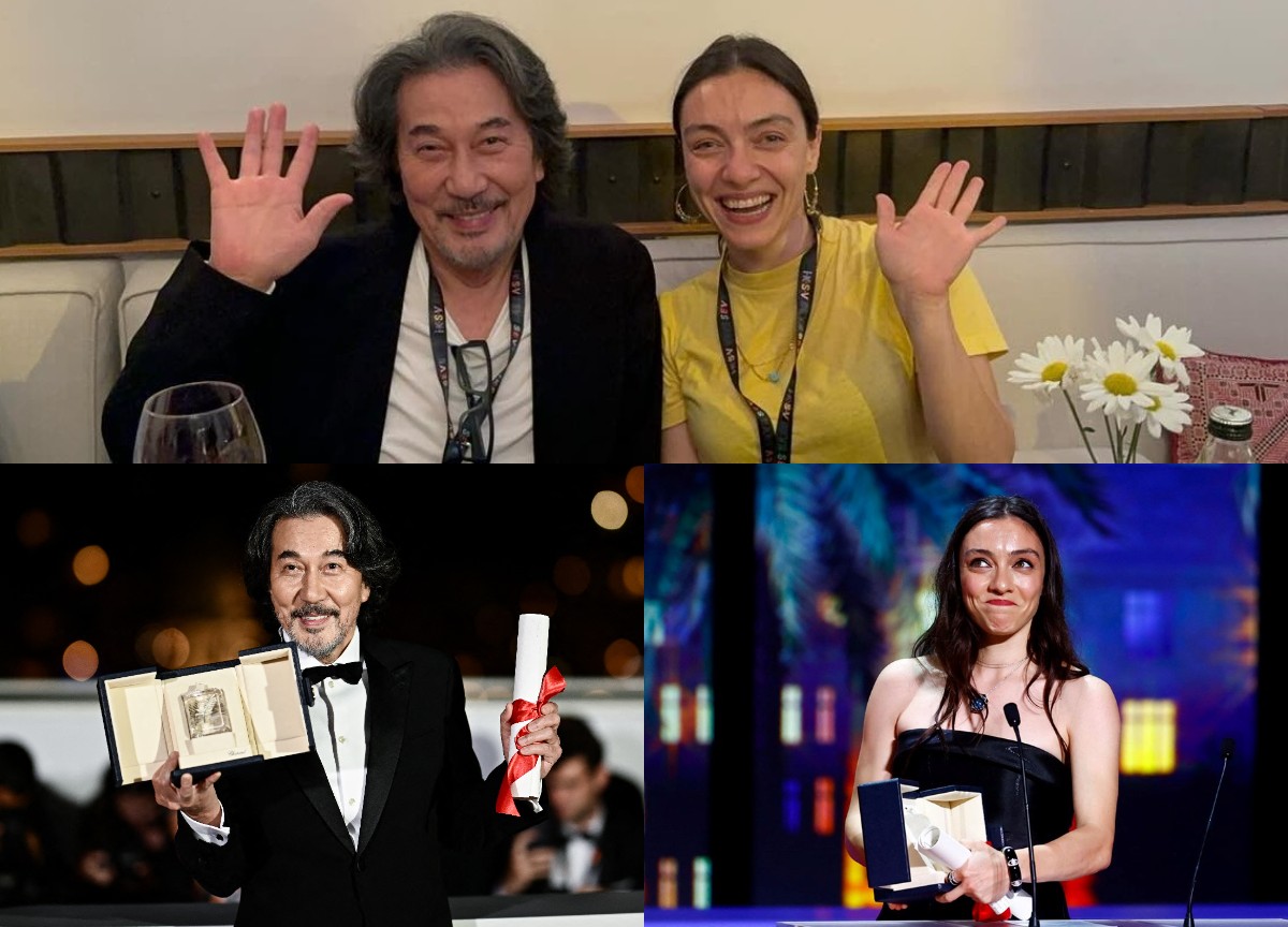 #MerveDizdar, 76. Cannes Film Festivali'nde Nuri Bilge Ceylan'ın yönetmenliğini yaptığı #KuruOtlarÜstüne filmindeki rolüyle En İyi Kadın Oyuncu ödülünü aldı. Dizdar, Cannes'da En İyi Erkek Oyuncu ödülünü kazanan #KojiYakusho ile bir araya geldi.