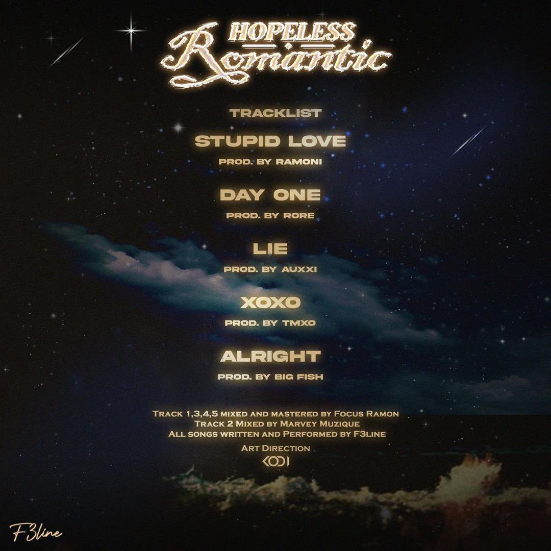 Hopeless Romantic EP by @f3lineofficial is a 10/10 Ep. Pure art